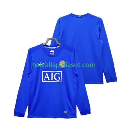 Jalkapallo Pelipaidat/Peliasut Manchester United 2008 2009 Retro Kolmaspaita Pitkähihainen